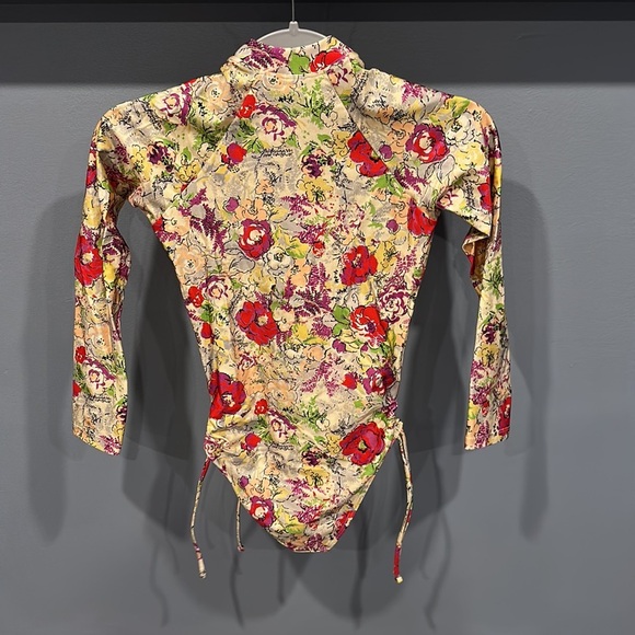 NWOT Zimmermann Girl's Clover Zip-Up One-Piece Swimsuit - Picture 5 of 6